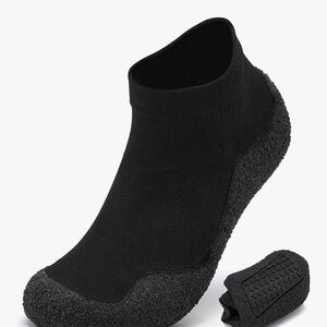 Sock, yoga workout shoes.